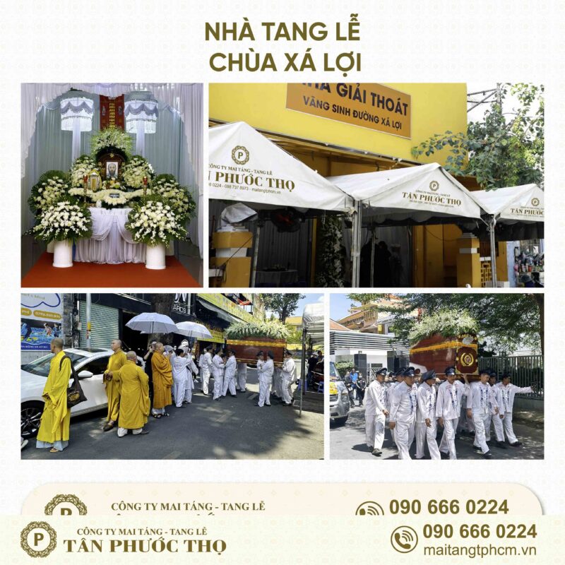 nhà tang lễ chùa xá lợi tổ chức dịch vụ mai táng trọn gói tang lễ trọn gói