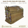 Quan Tài Hỏa Táng Nắp Tròn Vàng
