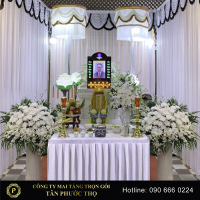 trang trí hoa tang lễ gói hỏa táng tiêu chuẩn an táng tiêu chuẩn