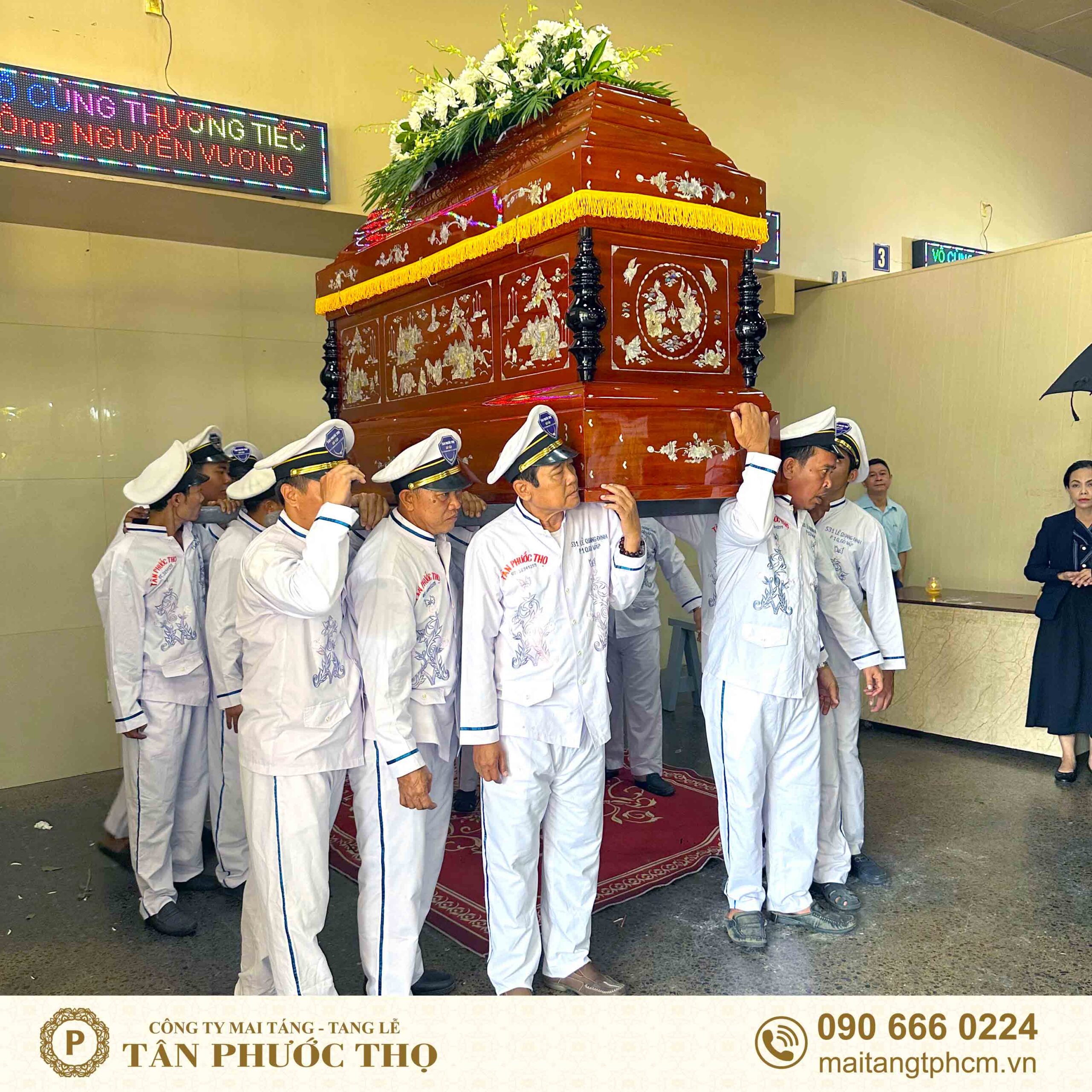 lễ di quan tại nhà tang lễ chùa vĩnh nghiêm