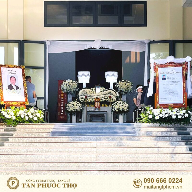 Linh đường tổ chức dịch vụ tang lễ tại nhà tang lễ bệnh viện thống nhất