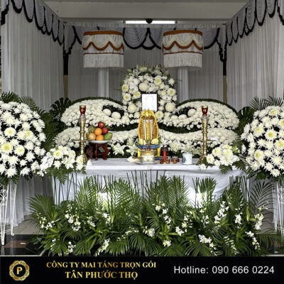 Trang trí hoa tang lễ hiện đại dịch vụ mai táng trọn gói tang lễ trọn gói
