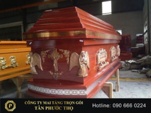 Quan tài hỏa táng công giáo hình thiên thần dịch vụ hỏa táng trọn gói tang lễ hỏa táng