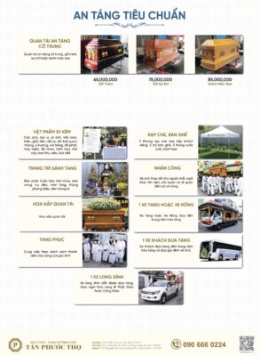 Gói dịch vụ an táng trọn gói tiêu chuẩn dịch vụ mai táng trọn gói tang lễ trọn gói