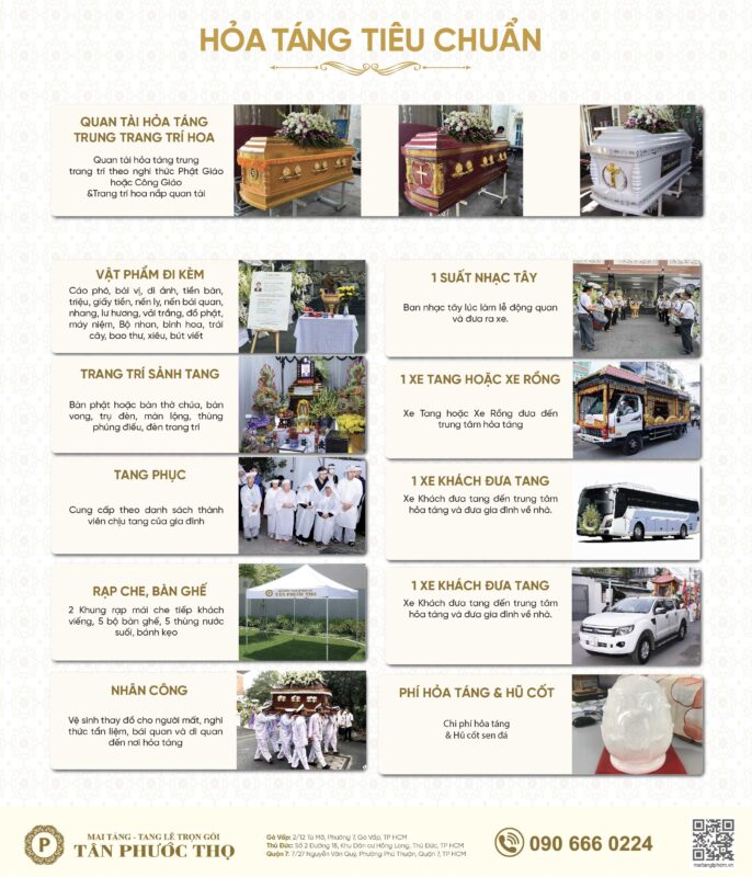 gói dịch vụ hỏa táng trọn gói tiêu chuẩn dịch vụ mai táng trọn gói tang lễ trọn gói giá dịch vụ mai táng trọn gói