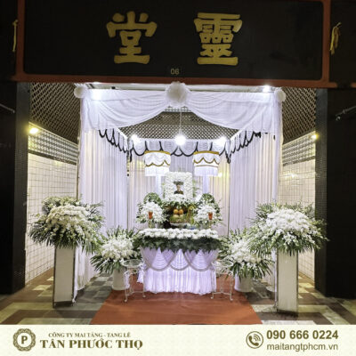 trang trí linh đường nhà tang lễ nguyễn tri phương
