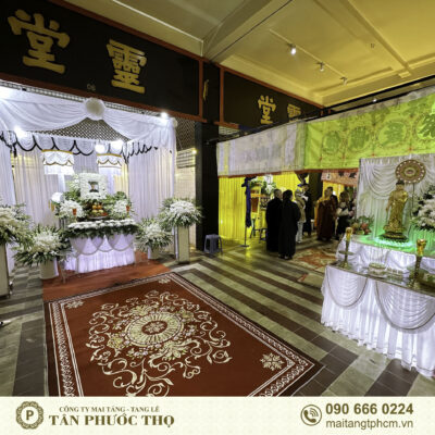 trang trí linh đường nhà tang lễ nguyễn tri phương