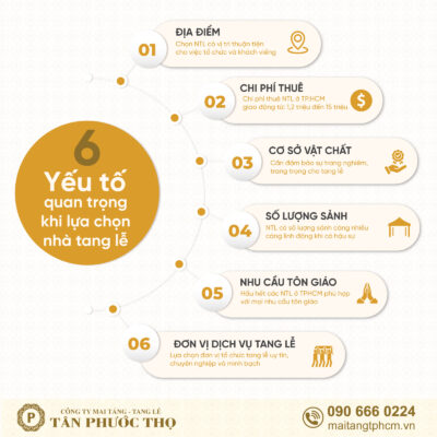 6 Yếu tố quan trọng khi lựa chọn nhà tang lễ