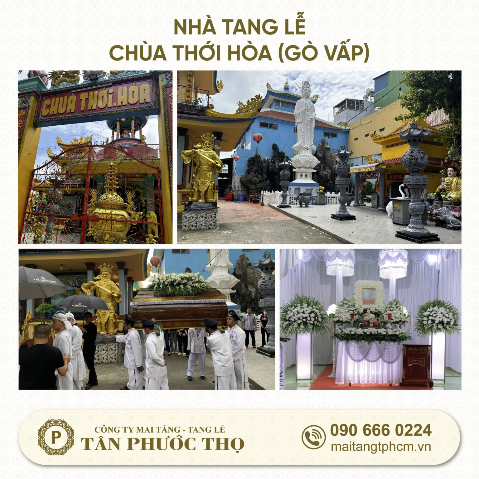 Nhà tang lễ chùa thới hòa gò vấp tổ chức dịch vụ mai táng trọn gói tang lễ trọn gói