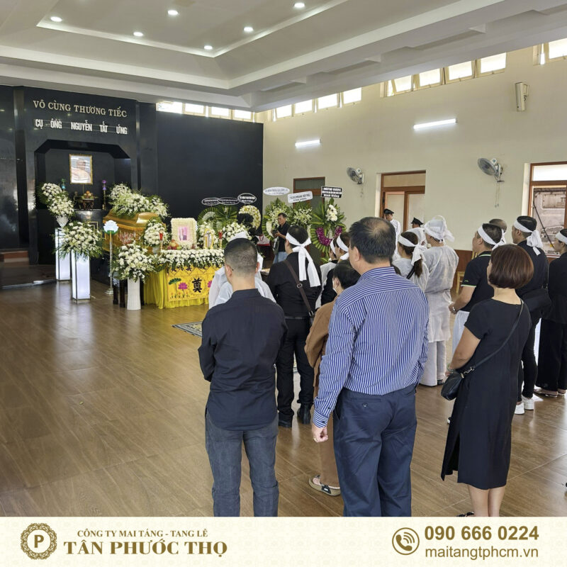 lễ truy điệu tại nhà tang lễ quốc gia phía nam