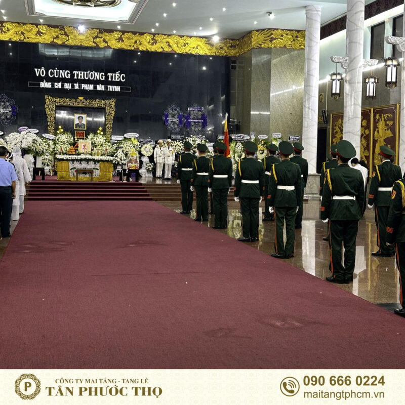 nghi thức truy điệu tại nhà tang lễ quốc gia phía nam nhà tang lễ bộ quốc phòng