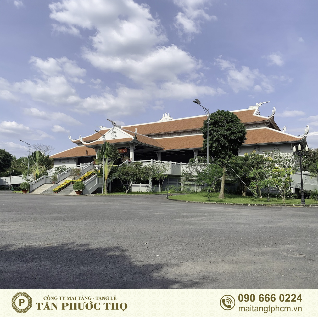 Tòa nhà hỏa táng lò thiêu tháp long thọ