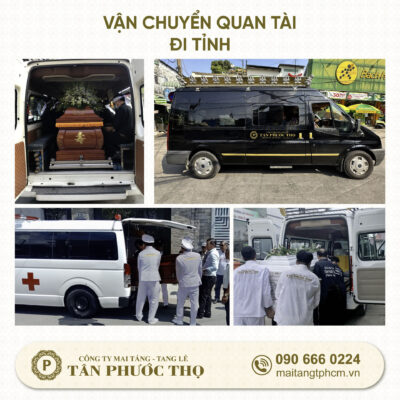 Dịch vụ vận chuyển quan tài đi tỉnh công ty tân phước thọ
