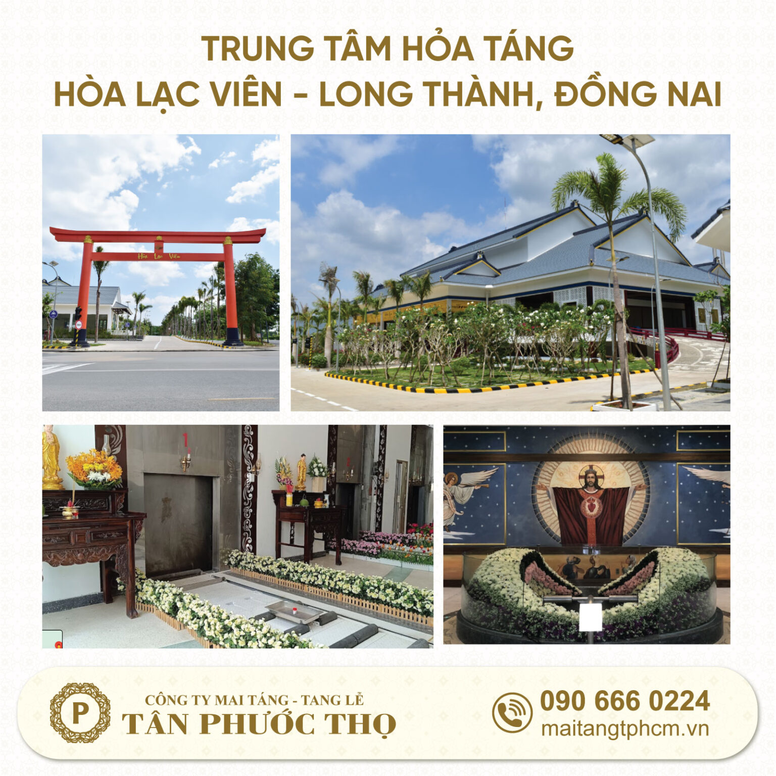 Dịch vụ mai táng , tang lễ, hỏa táng trọn gói tại Lò thiêu Hòa Lạc Viên Long Thành Đồng Nai