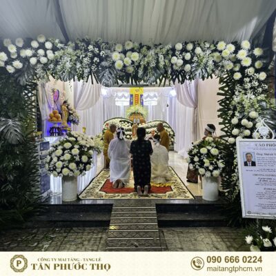 lễ cúng cơm trong tang lễ mai táng trang trọng cao cấp