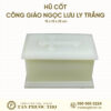 Hũ Cốt Công Giáo Ngọc Lưu Ly Trắng