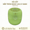 Hũ Cốt Ngọc Lưu Ly Xanh Nắp Tròn