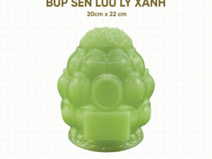 Hũ Cốt Búp Sen Ngọc Lưu Ly Xanh