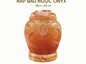 Hũ Cốt Cao Cấp Ngọc Onyx Nắp Bầu
