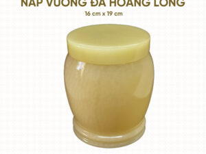 Hũ Cốt Cao Cấp Đá Hoàng Long Nắp Vuông