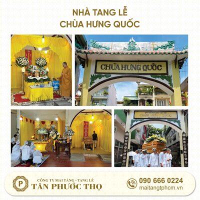 Nhà tang lễ chùa Hưng Quốc chuyên tổ chức tang lễ trọn gói và dịch vụ mai táng
