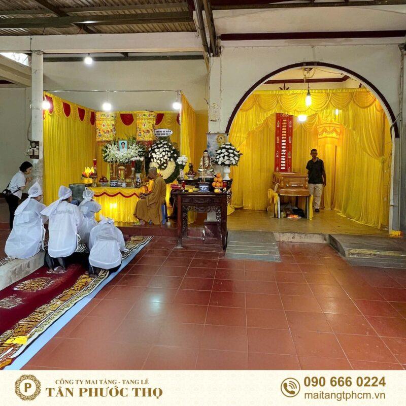 khuông viên tang lễ tại Nhà tang lễ chùa Hưng Quốc