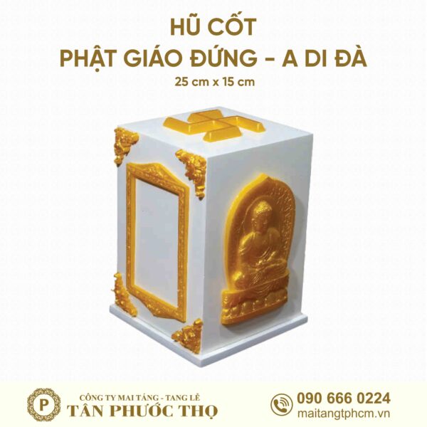 Hũ cốt phật giáo đứng a di đà tang lễ phật giáo dịch vụ mai táng trọn gói tang lễ trọn gói