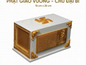 Hũ cốt phật giáo vuông chú đại bi ụ mai táng trọn gói tang lễ trọn gói