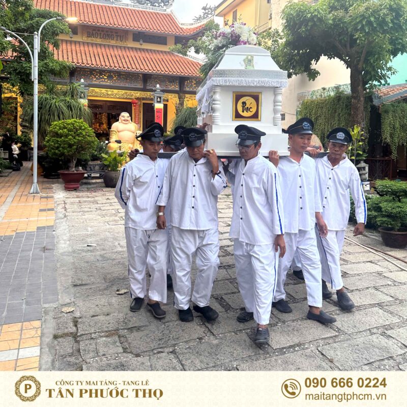 lễ di quan tại nhà tang lễ chùa bảo long
