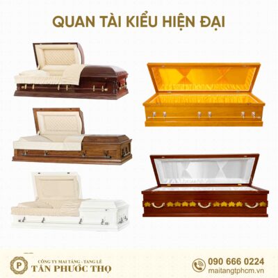 Quan tài phong cách hiện đại và quan tài kiểu hiện đại trong tang lễ hiện đại và tổ chức mai táng trọn gói tang lễ trọn gói