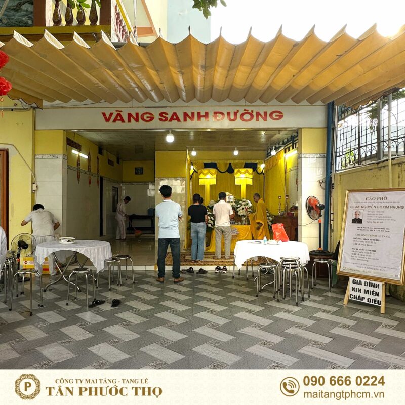 chương trình tang lễ phật giáo và tang lễ trọn gói tại Nhà tang lễ chùa pháp vân bình thạnh