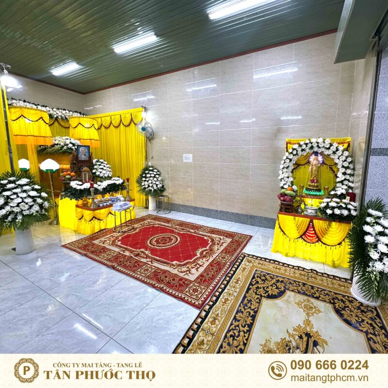 nhà tang lễ chùa huê nghiêm