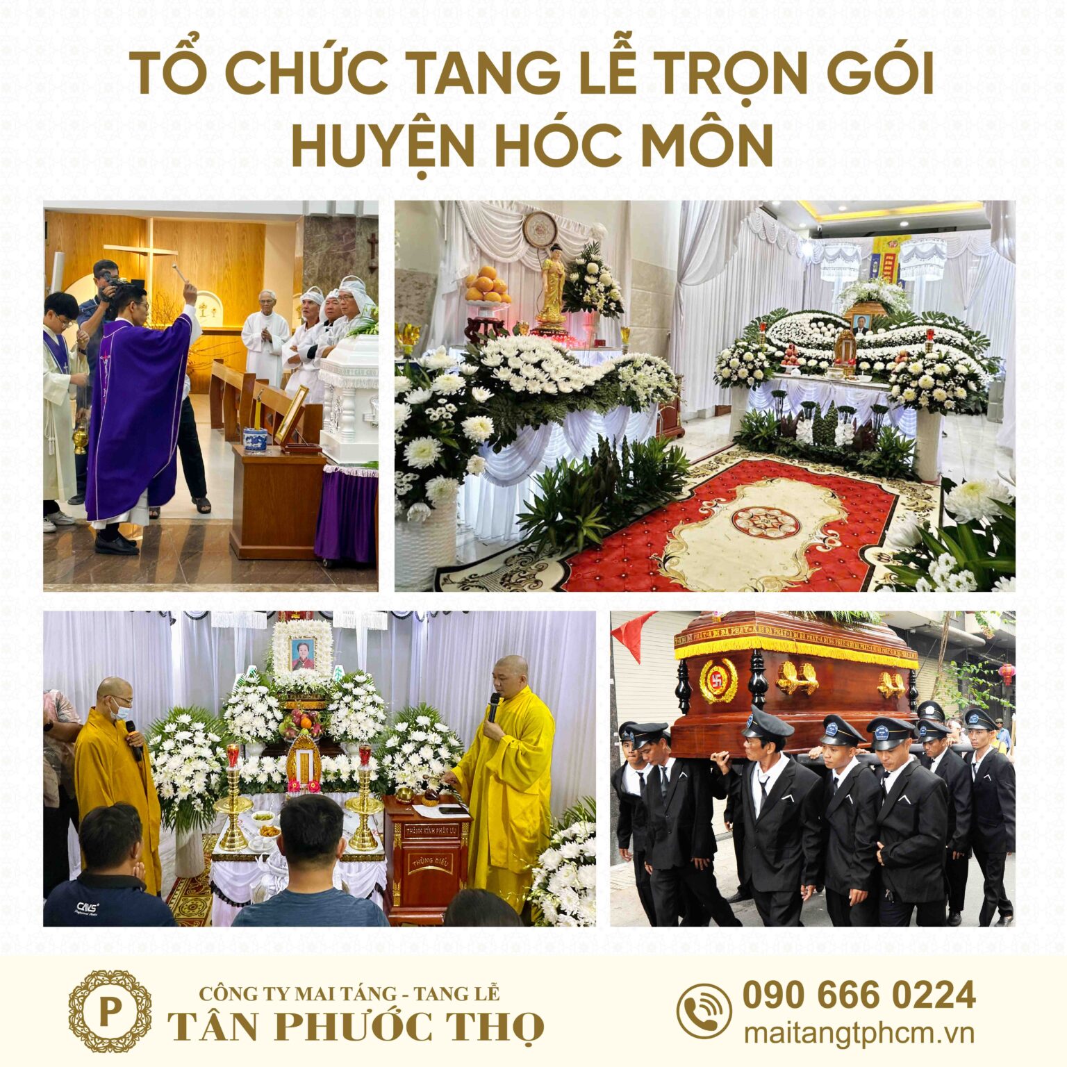 Tổ chức tang lễ trọn gói Huyện Hóc Môn và dịch vụ mai táng trọn gói