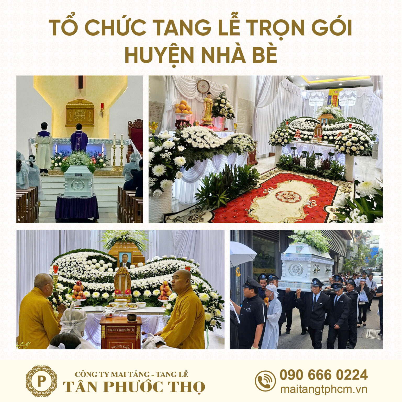 Tổ chức tang lễ trọn gói Huyện Nhà Bè và dịch vụ mai táng trọn gói