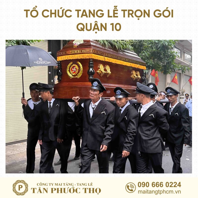 đội công nhân theo phong cách tang lễ hiện đại trong tang lễ trọn gói Quận 10