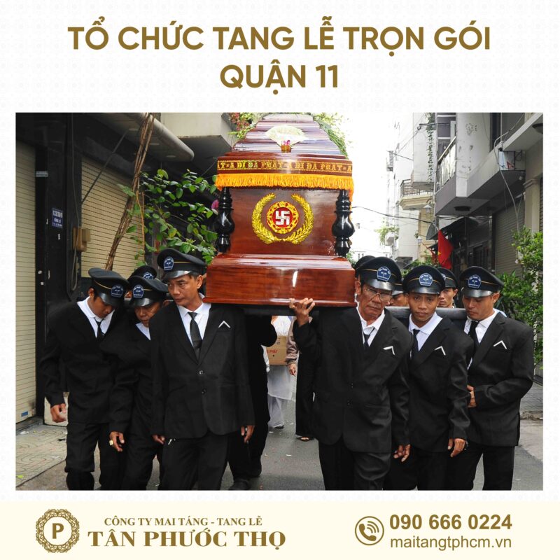 đội công nhân theo phong cách tang lễ hiện đại trong tang lễ trọn gói Quận 11