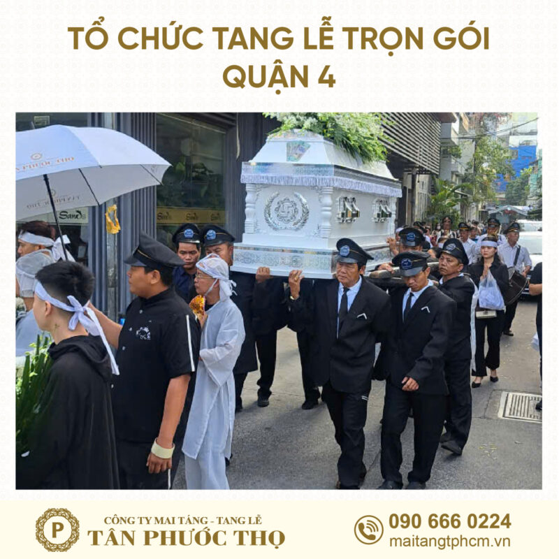 đội công nhân theo phong cách tang lễ hiện đại trong tang lễ trọn gói Quận 4