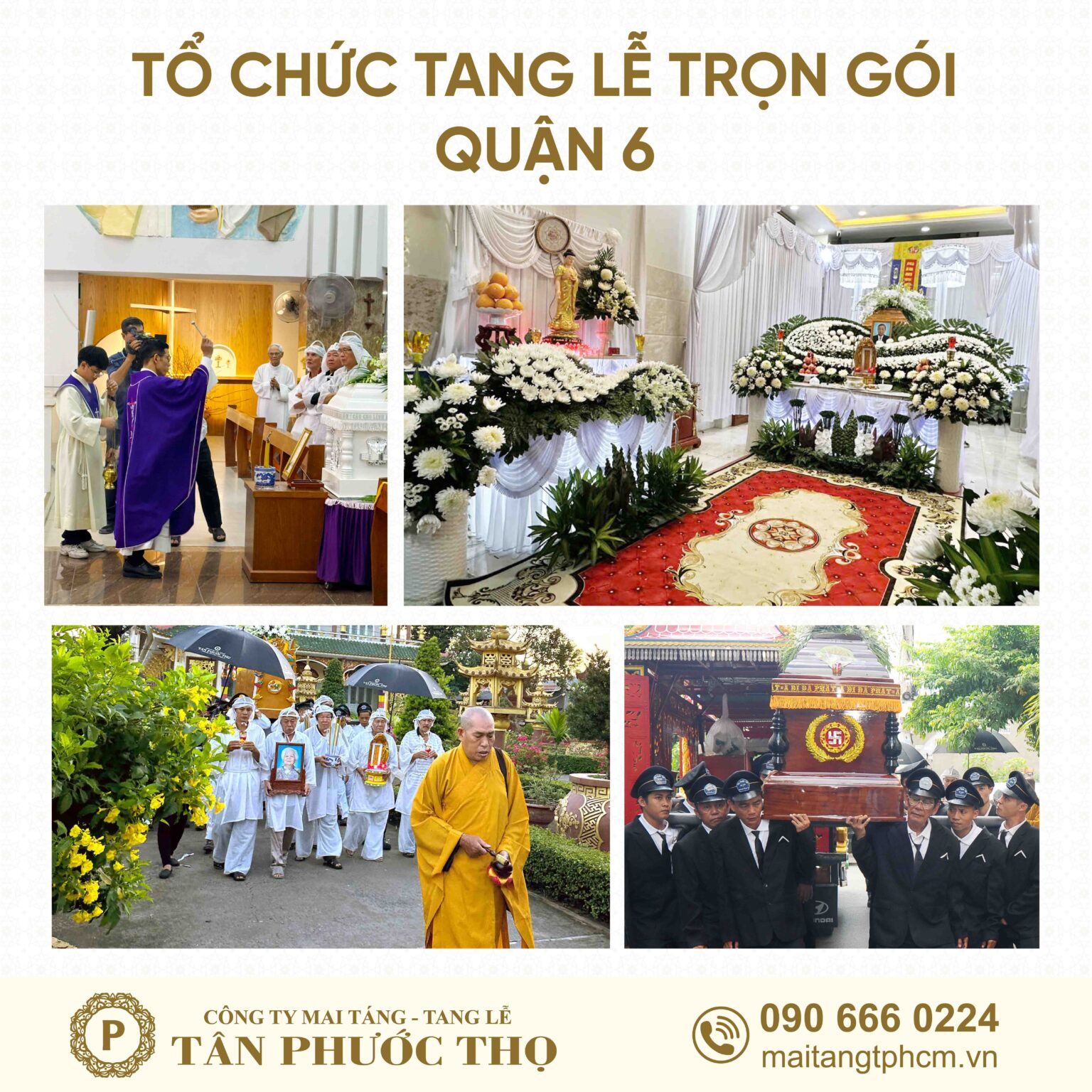 Tổ chức tang lễ trọn gói Quận 6 và dịch vụ mai táng trọn gói