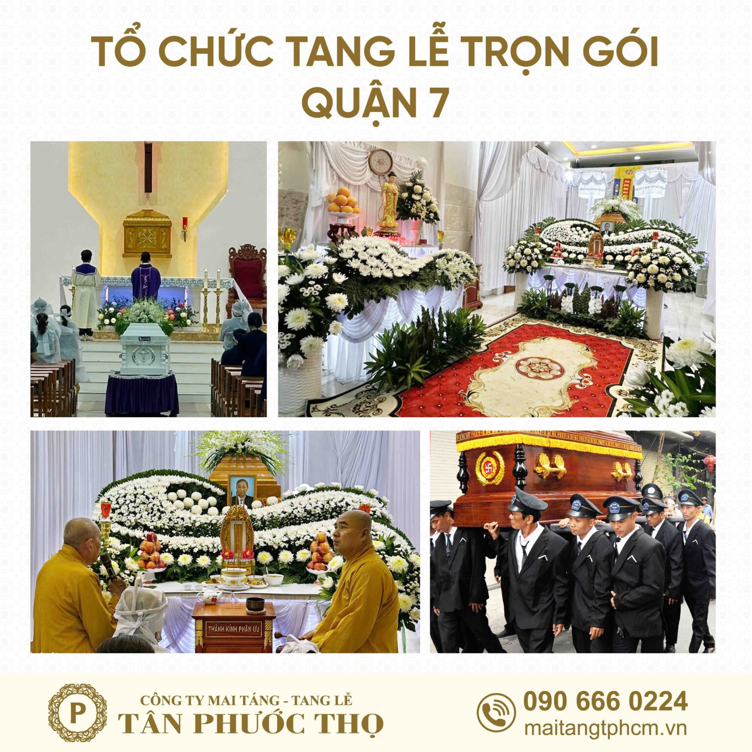 Tổ chức tang lễ trọn gói Quận 7 và dịch vụ mai táng trọn gói