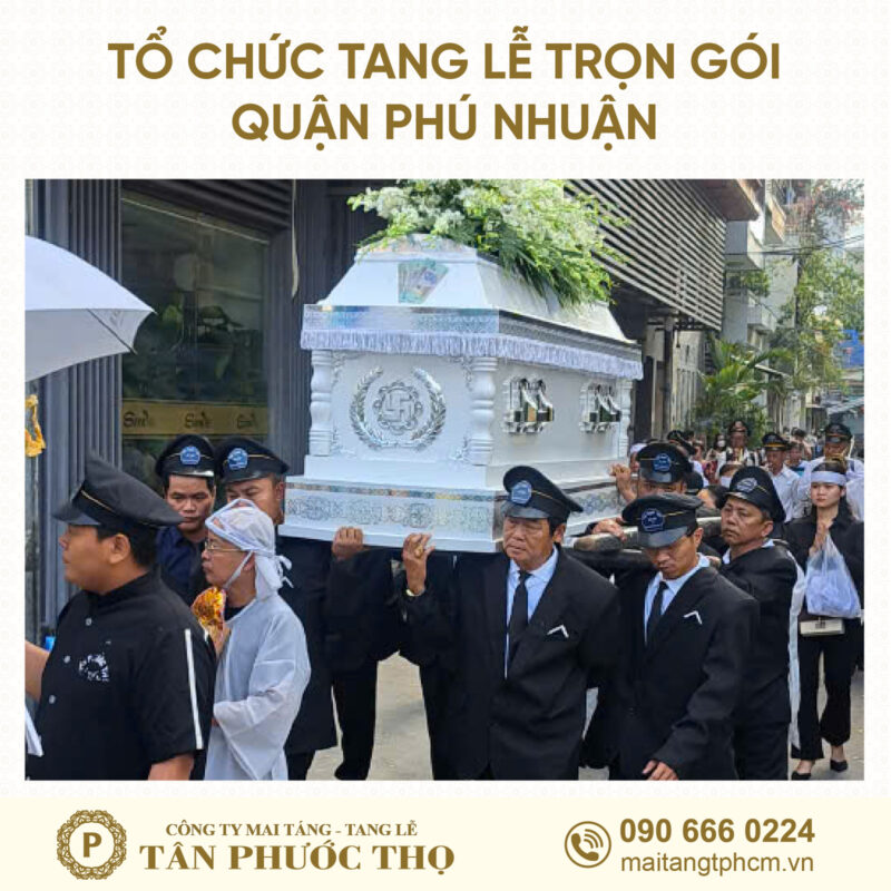 đội công nhân theo phong cách tang lễ hiện đại trong tang lễ trọn gói Quận Phú Nhuận