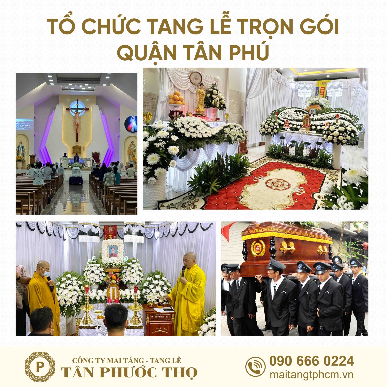 Tổ chức tang lễ trọn gói Quận Tân Phú và dịch vụ mai táng trọn gói