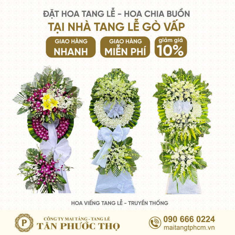 Hoa tang lễ tại nhà tang lễ gò vấp theo phong cách tang lễ truyền thống