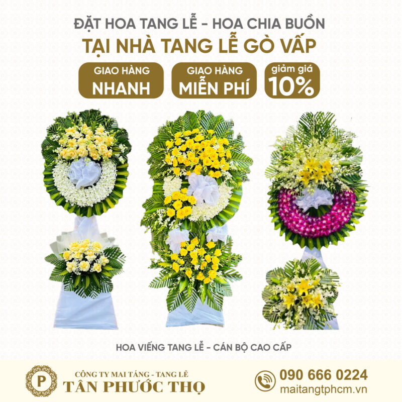 Hoa tang lễ tại nhà tang lễ gò vấp theo nghi thức tang lễ cán bộ cao cấp