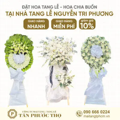 Hoa Tang Lễ tại Nhà Tang Lễ Nguyễn Tri Phương cho tang lễ trọn gói và dịch vụ mai táng trọn gói