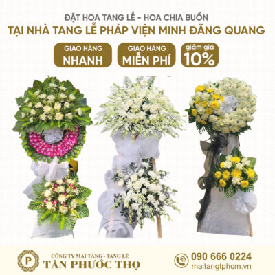 Hoa Tang Lễ tại Nhà Tang Lễ Pháp Viện Minh Đăng Quang cho tang lễ trọn gói và dịch vụ mai táng trọn gói