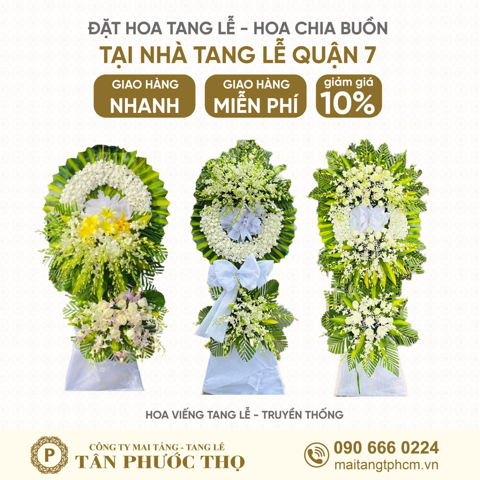 Hoa Tang Lễ tại Nhà Tang Lễ Quận 7 theo phong cách tang lễ truyền thống