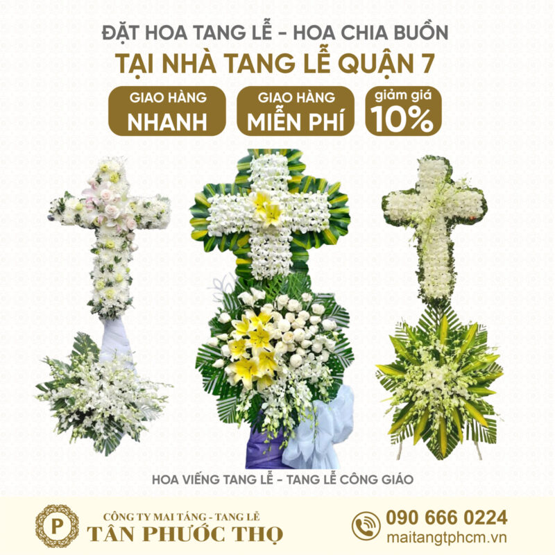 Hoa Tang Lễ tại Nhà Tang Lễ Quận 7 theo nghi thức tang lễ công giáo