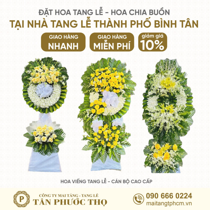 Hoa Tang Lễ tại Nhà Tang Lễ Thành Phố Bình Tân theo nghi thức tang lễ cán bộ cao cấp