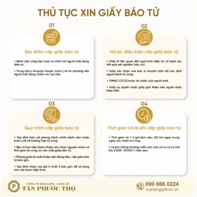 Thủ tục và cách làm giấy báo tử