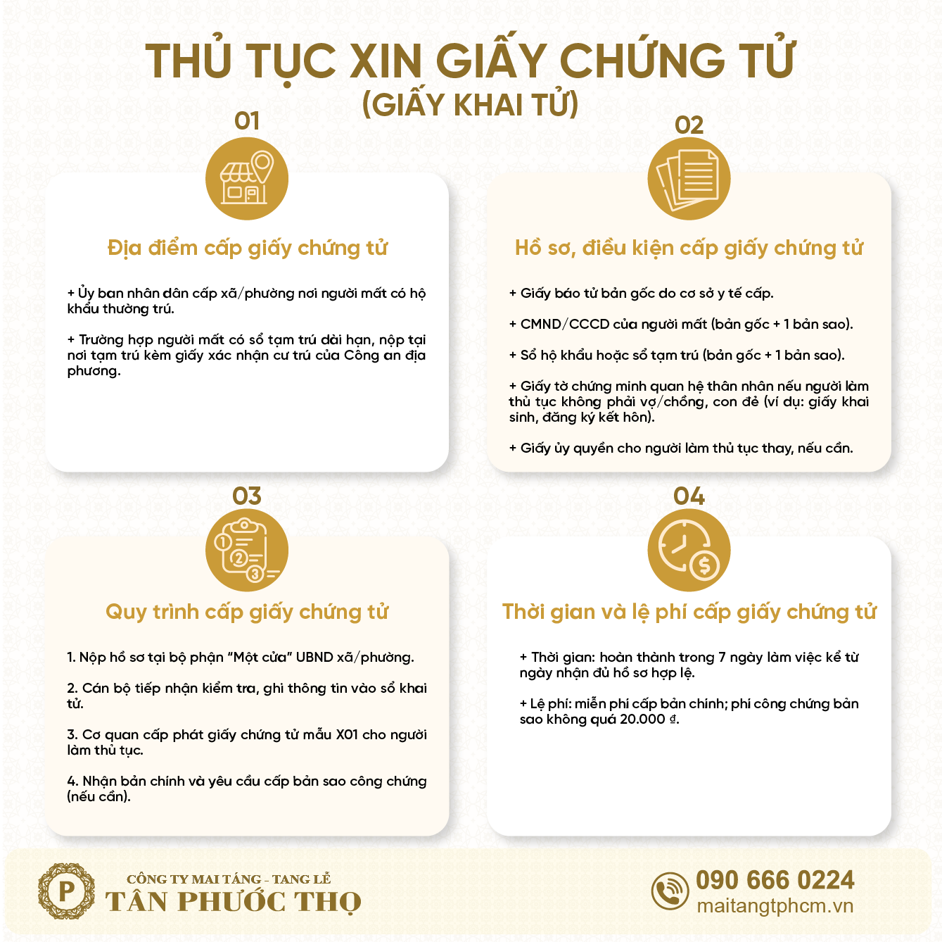 Thủ tục xin cấp giấy chứng tử
